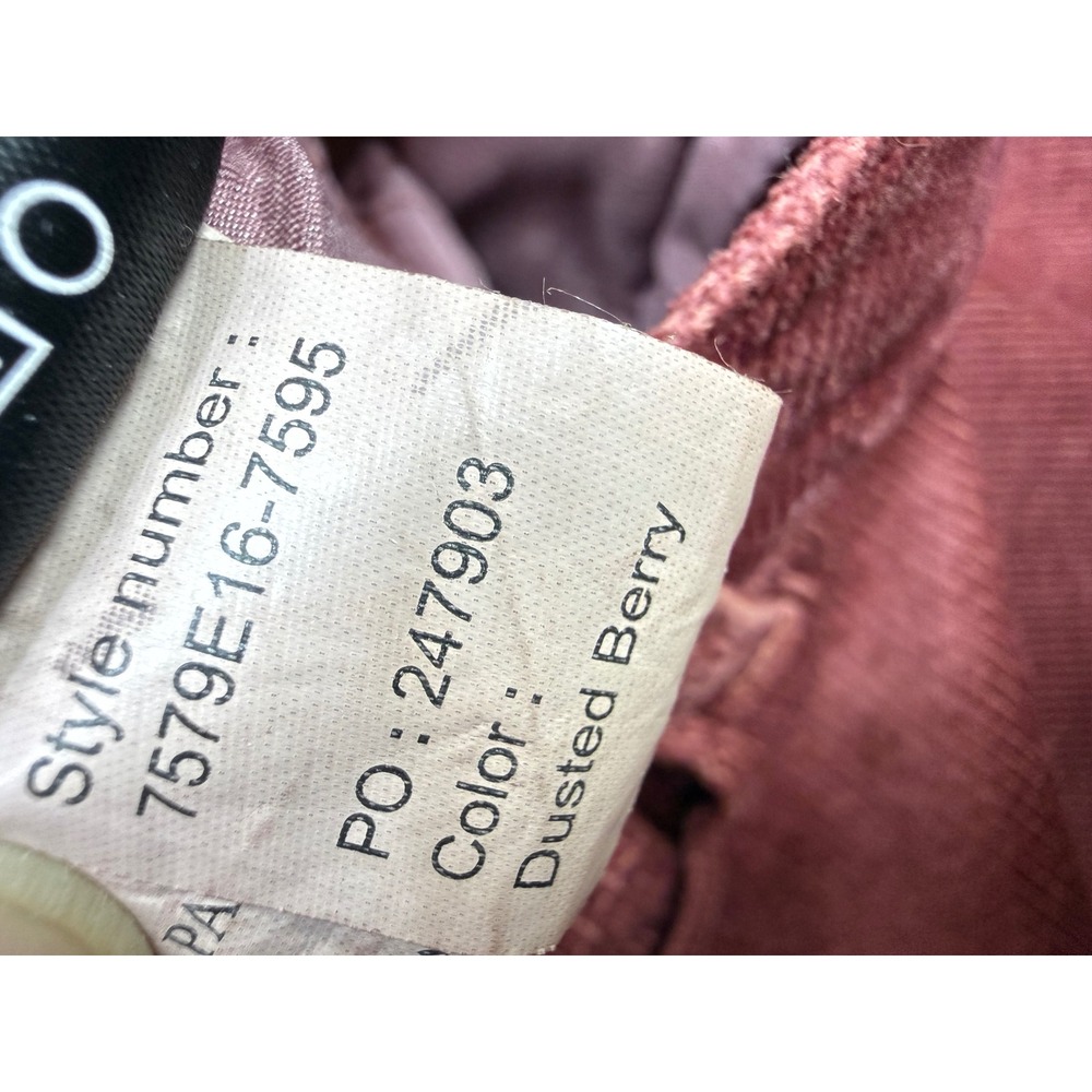 PAIGE Wide Leg Corduroy Pants Dusted Berry Pink Purple 7579E16-7595 Womens‎ 28 - Picture 5 of 9